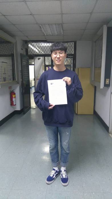 曾傑仁同學獲北科大交換學生計畫